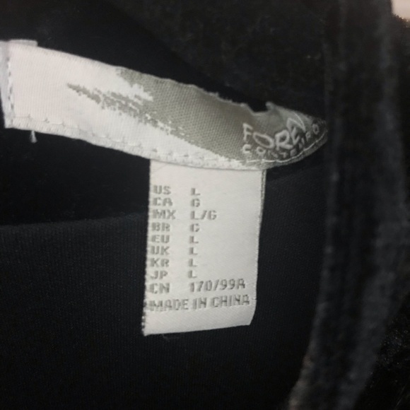 Forever 21 Black Velvet Sequin Mini Dress SZ L - Picture 5 of 7